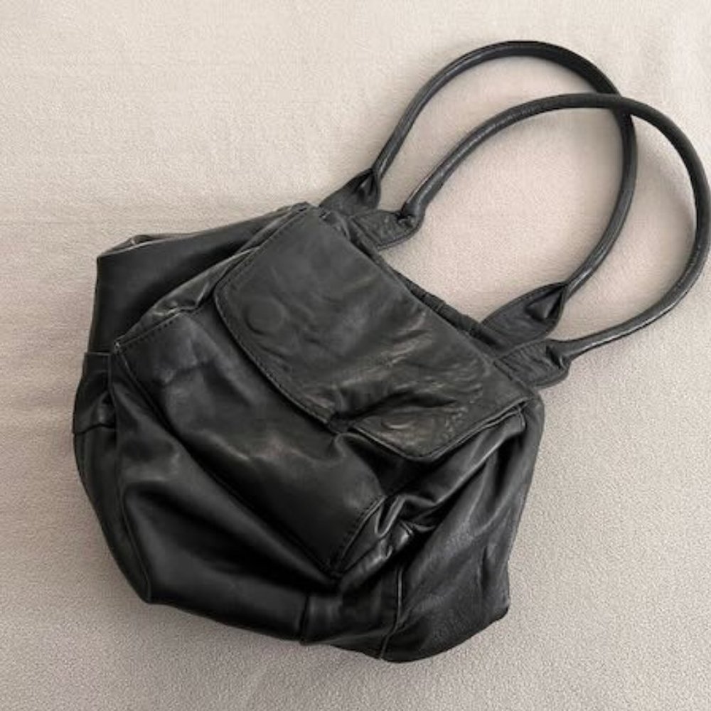 Black Soft Leather Purse